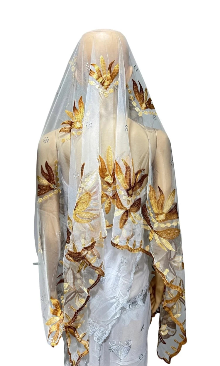 Autumn Petal Floral Scarf