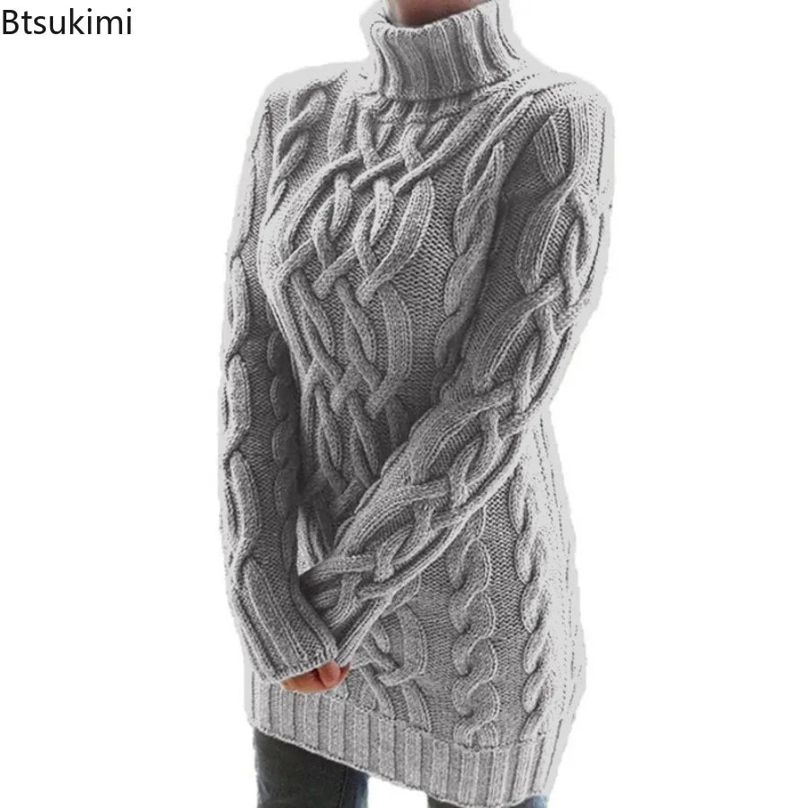 Aria Cable Knit Turtleneck