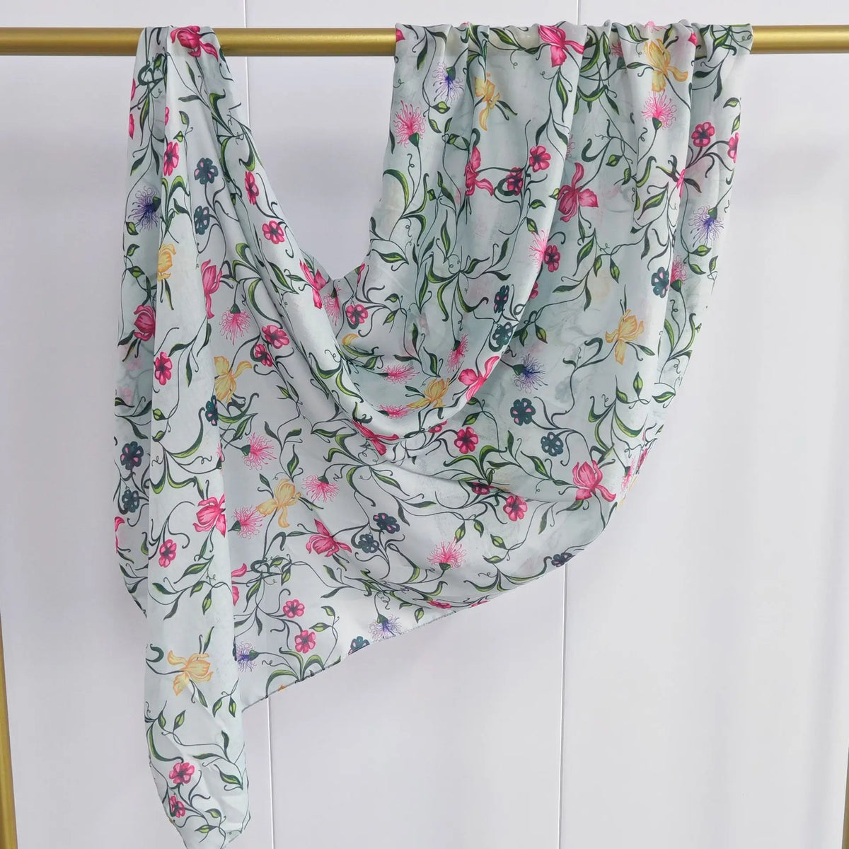 Crimson Petal Printed Scarf