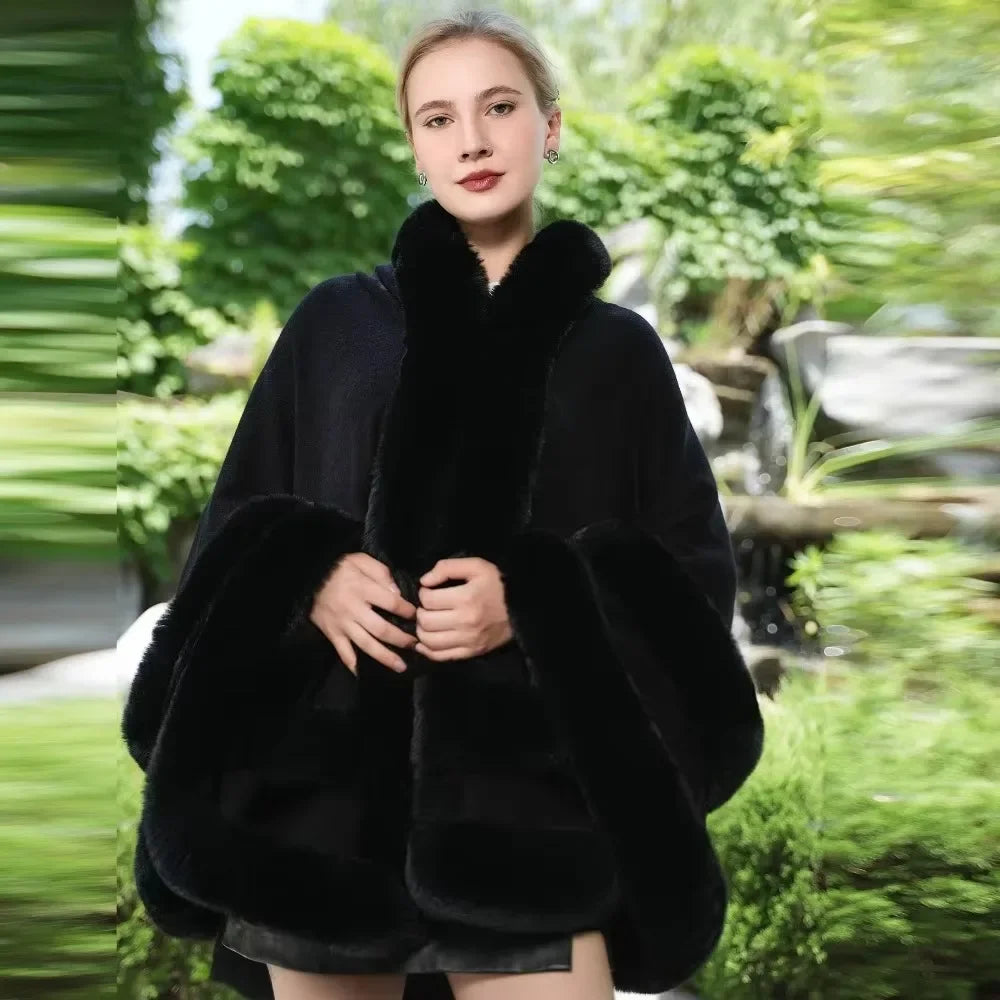 Amara Burgundy Cape