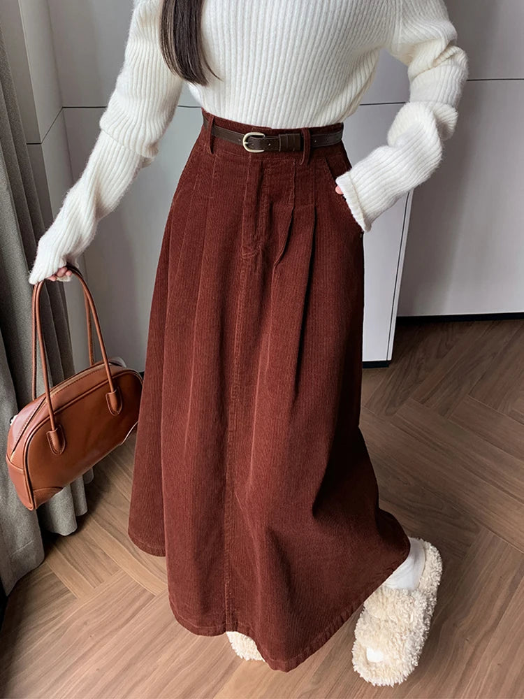 Bordeaux Maxi Skirt
