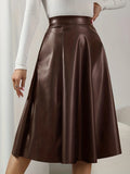 Elara Leather Maxi Skirt