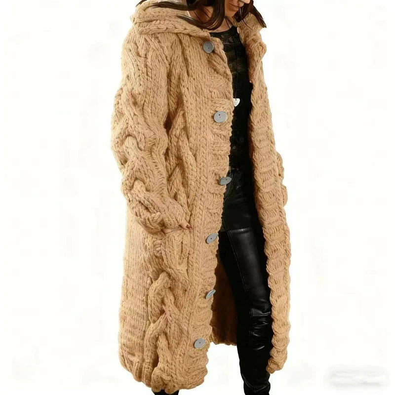 Elara Cable Knit Coat