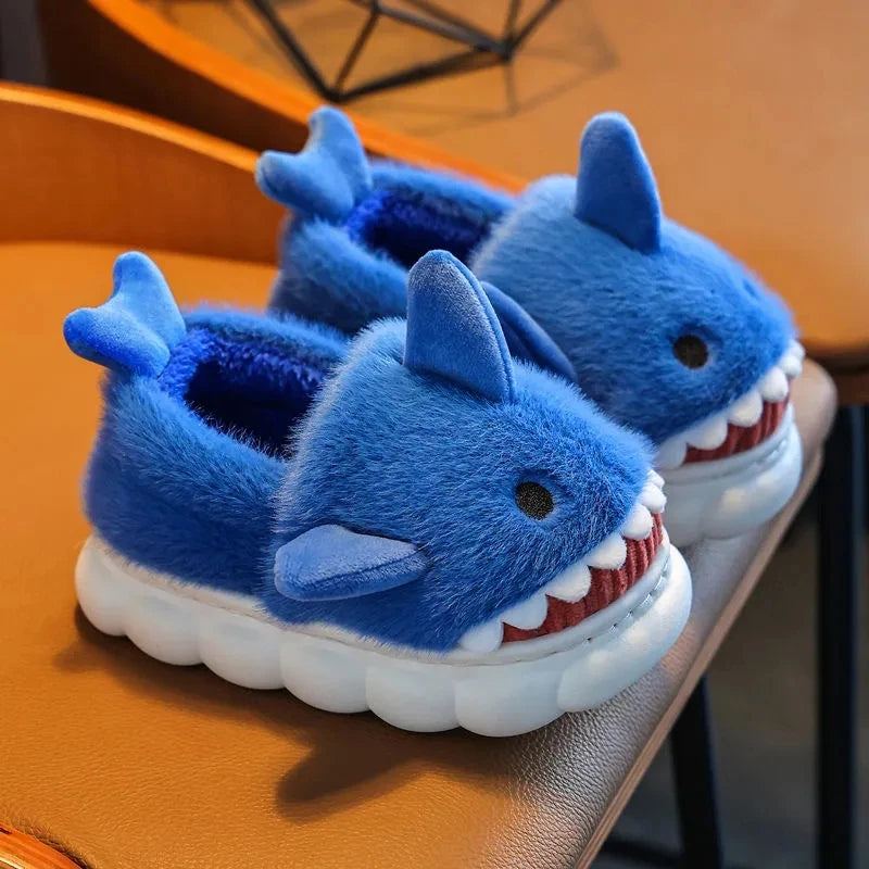 Mint Shark Slippers