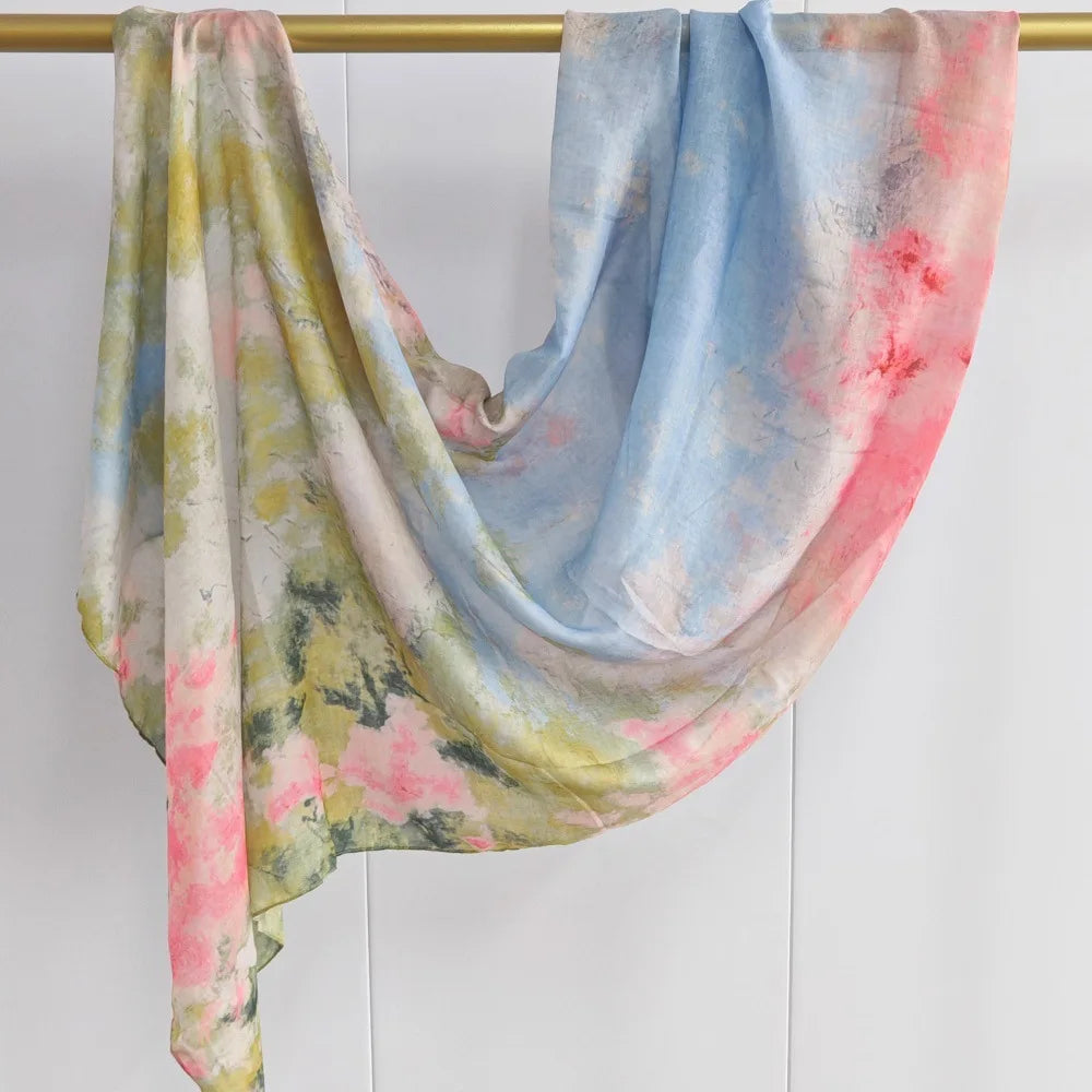 Crimson Petal Printed Scarf