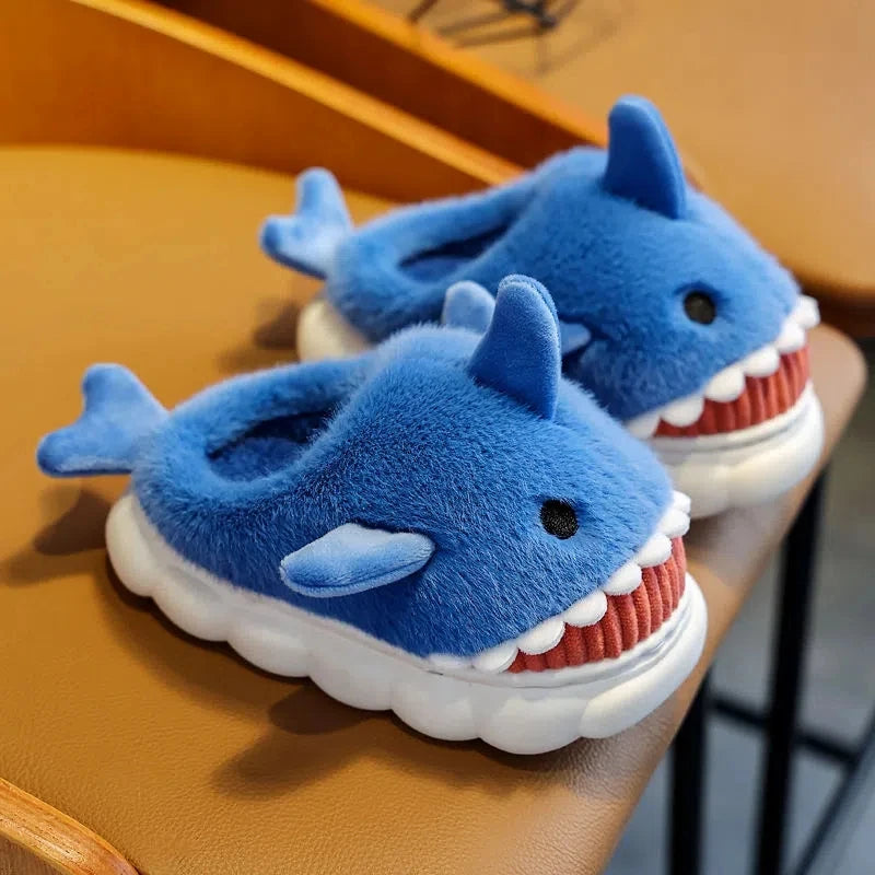 Mint Shark Slippers