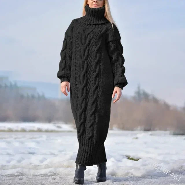 Amara Cable Knit Maxi Dress