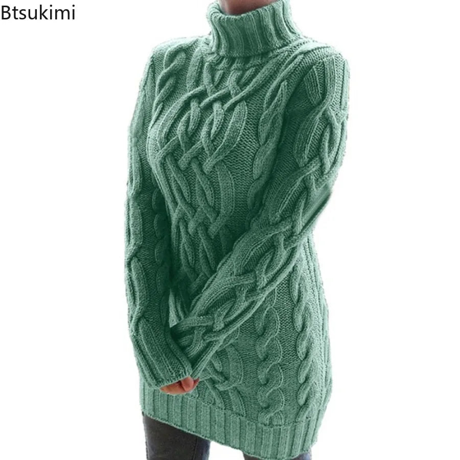 Aria Cable Knit Turtleneck