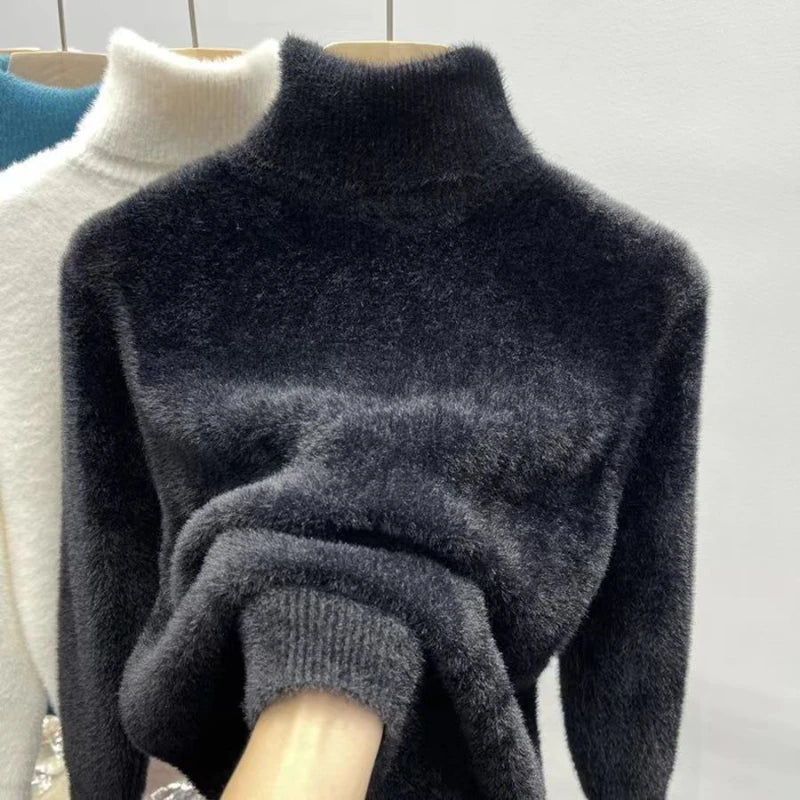 Noir Soft Knit Turtleneck