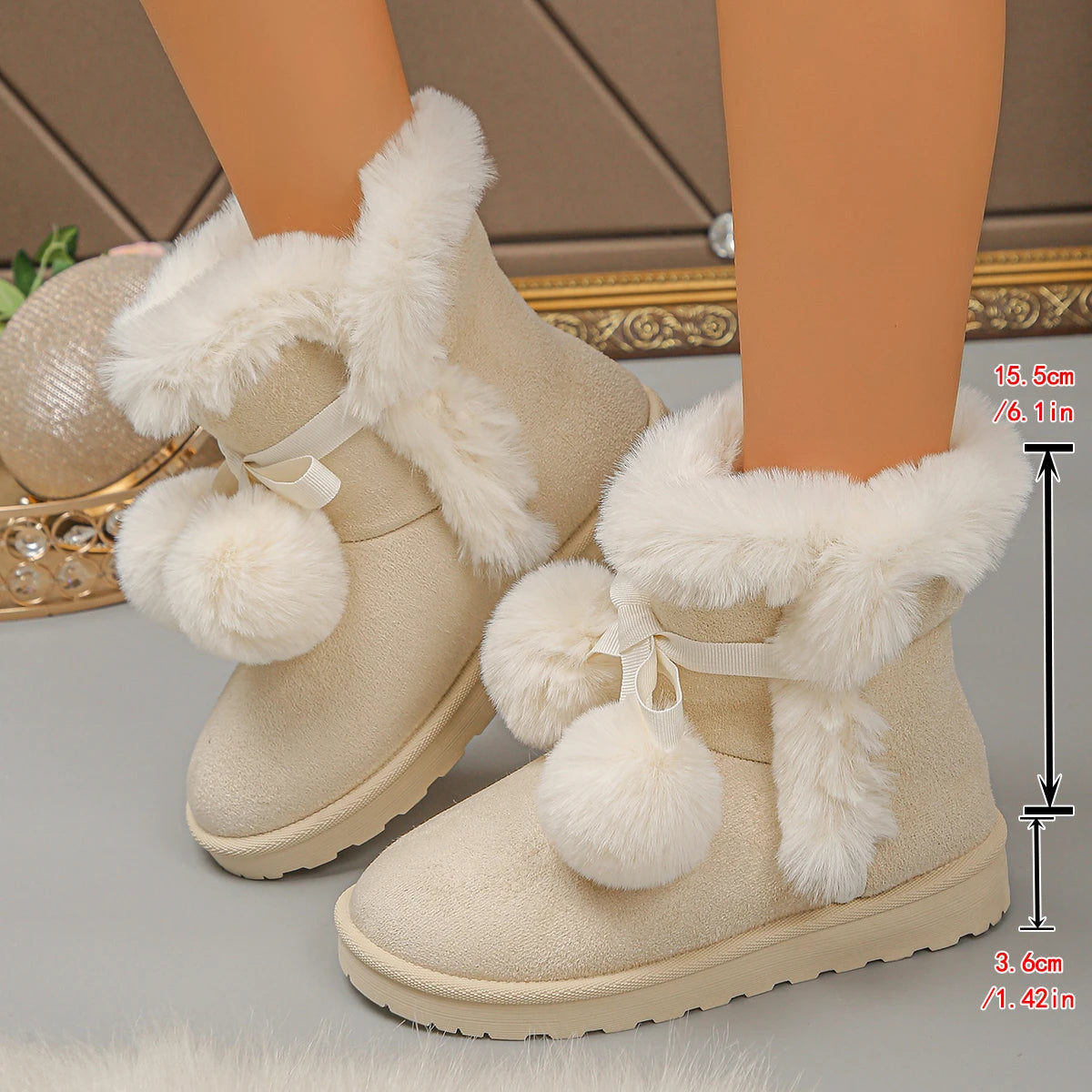 Blush Snowfall Boots