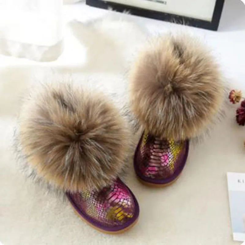 Fluffy Crown Boots