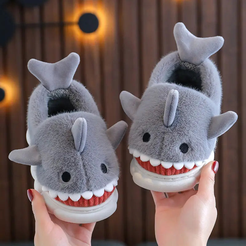Mint Shark Slippers