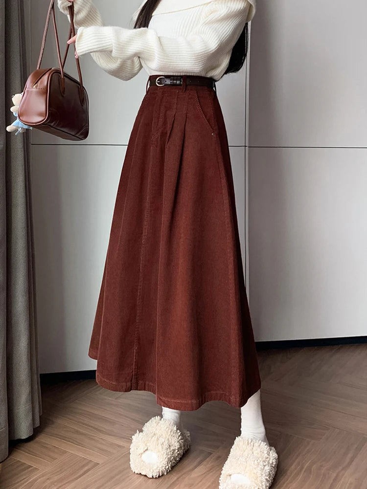 Bordeaux Maxi Skirt
