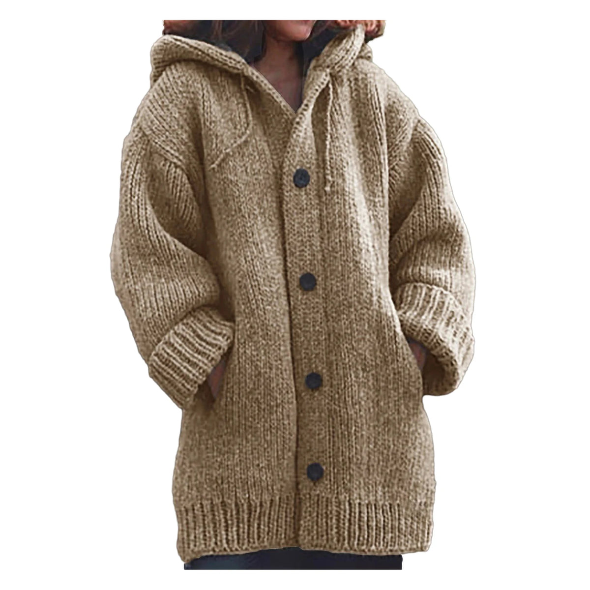 Hazel Hooded Knit Cardigan
