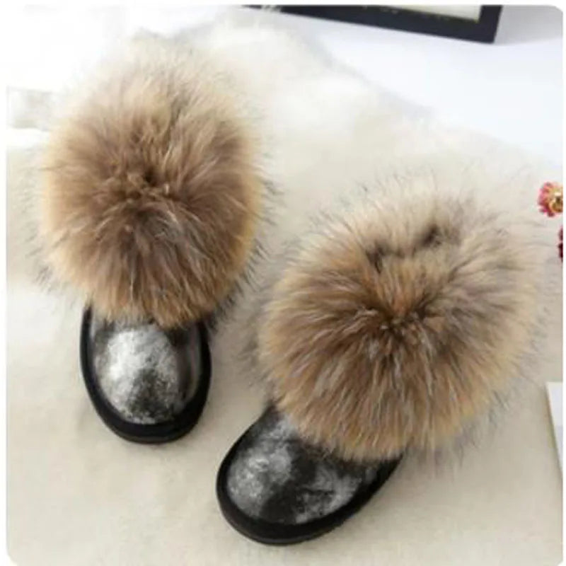 Fluffy Crown Boots