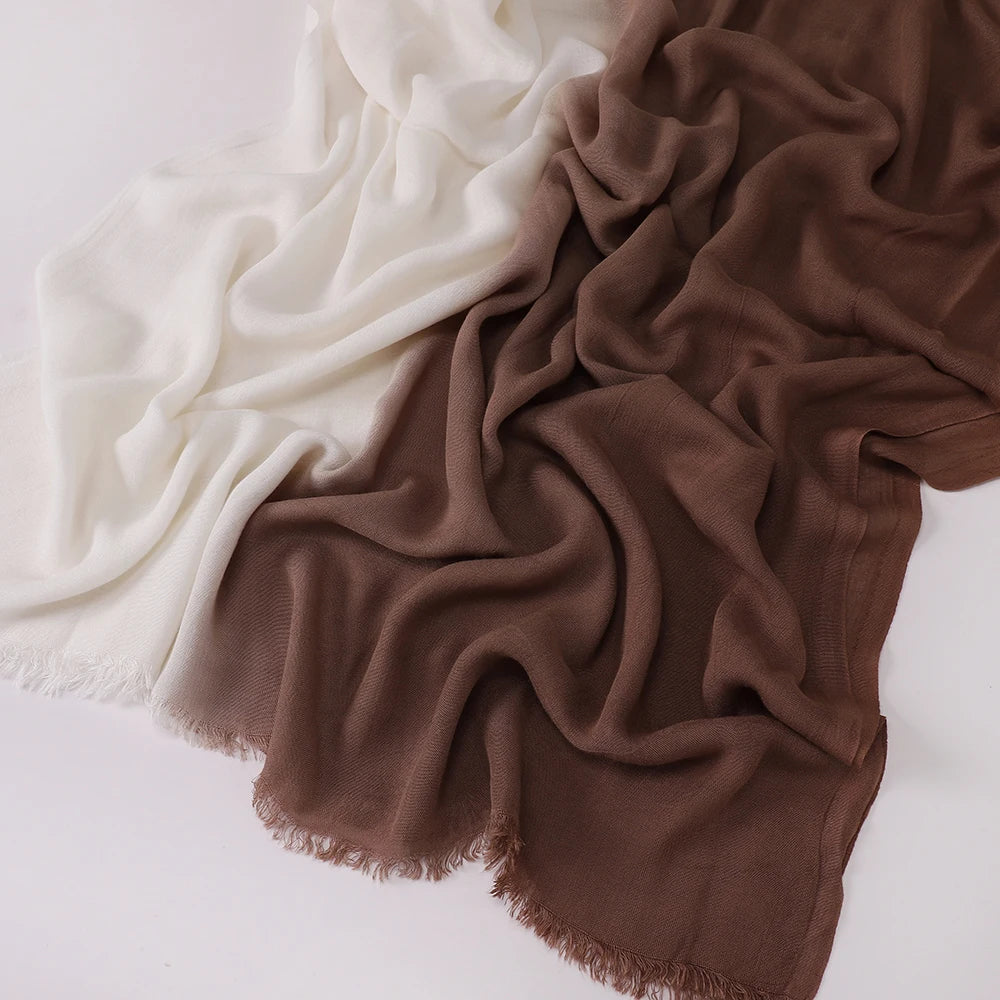 Honey Cream Two-Tone Hijab