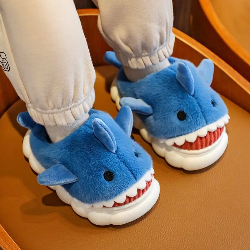 Mint Shark Slippers