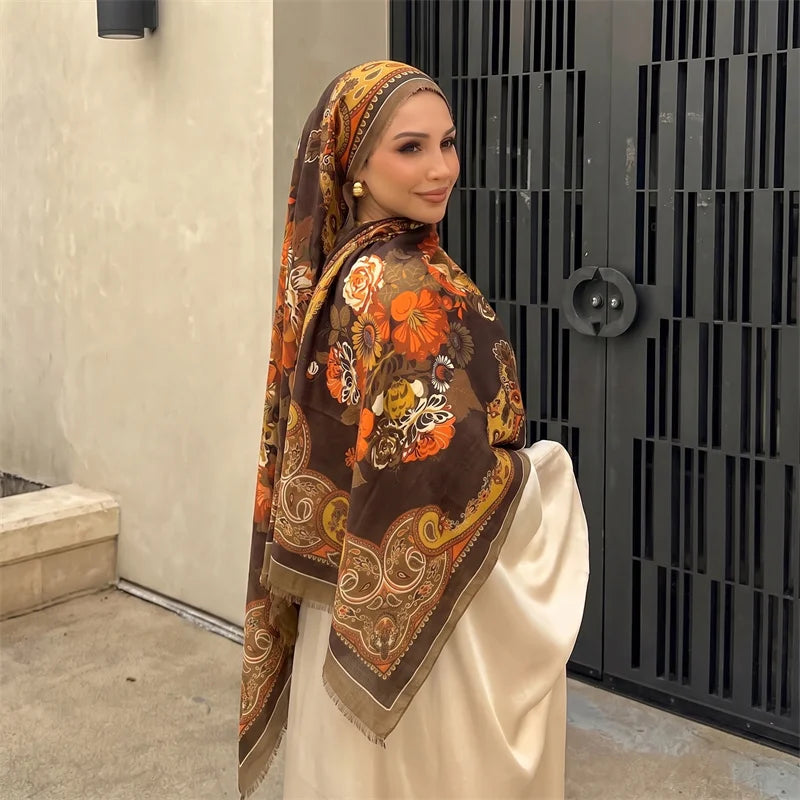 Olive Garden Satin Scarf