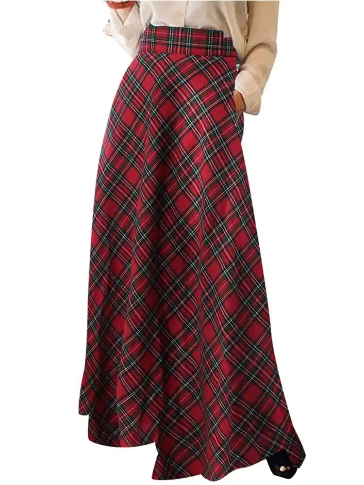 Ines Check Skirt