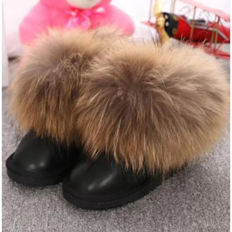 Fluffy Crown Boots
