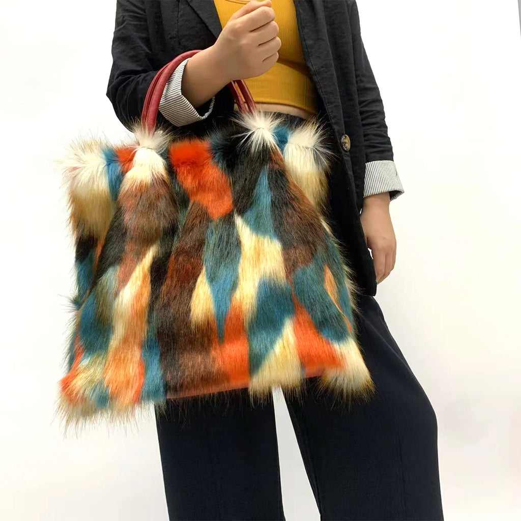 Maple Luxe Fur Tote