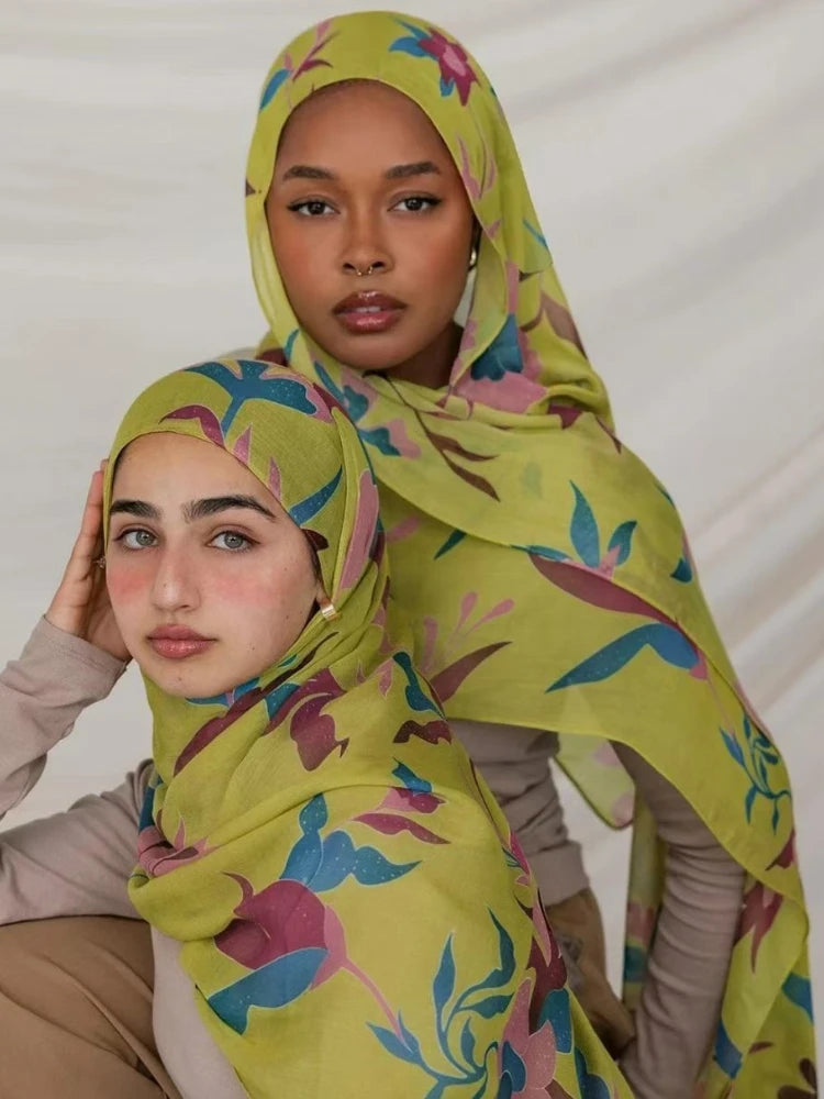 Velvet Fleur Printed Hijab