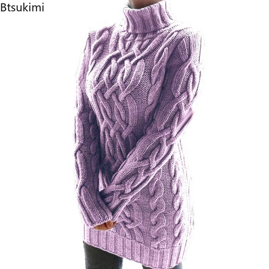 Aria Cable Knit Turtleneck