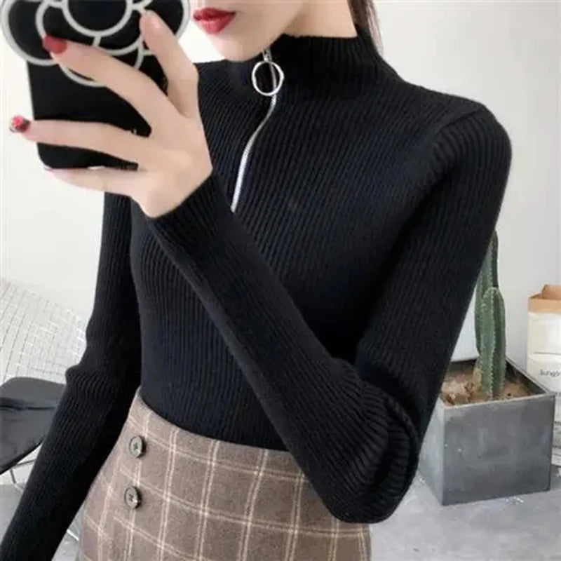 Mila Half-Zip Knit Top