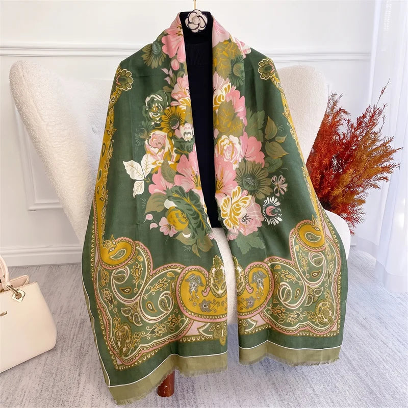 Olive Garden Satin Scarf