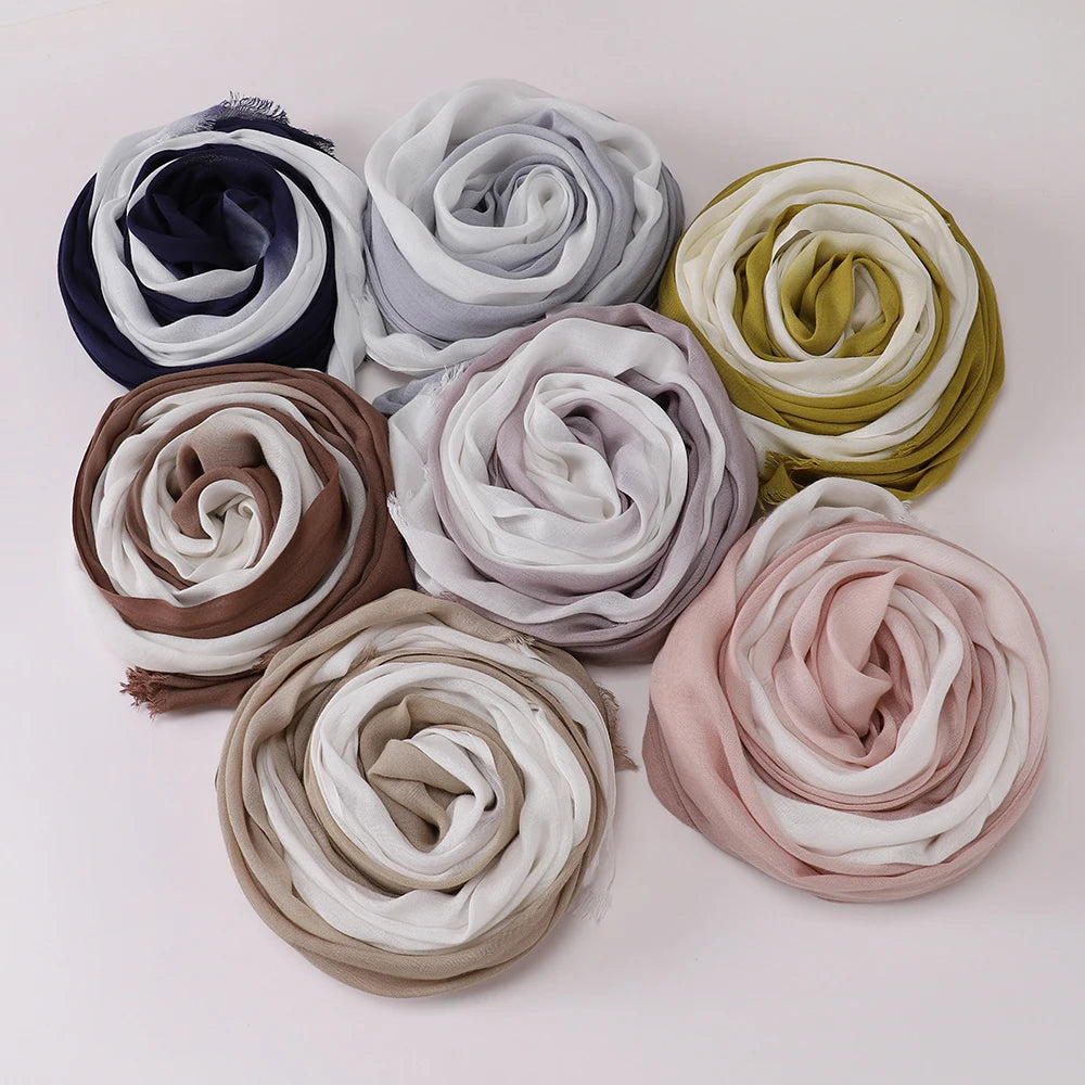 Honey Cream Two-Tone Hijab