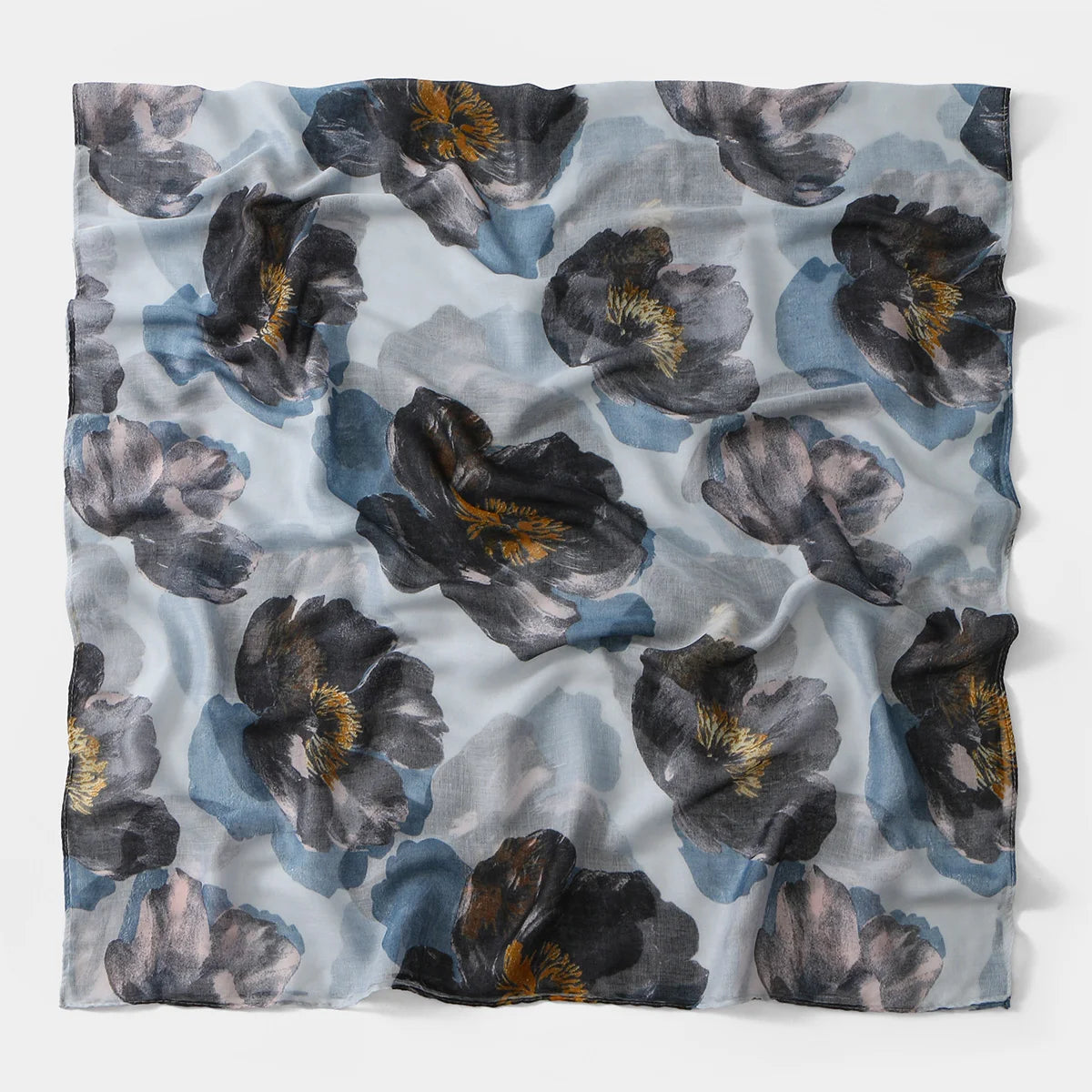 Blue Iris Floral Hijab