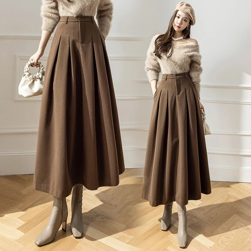 Nora Woolen Skirt