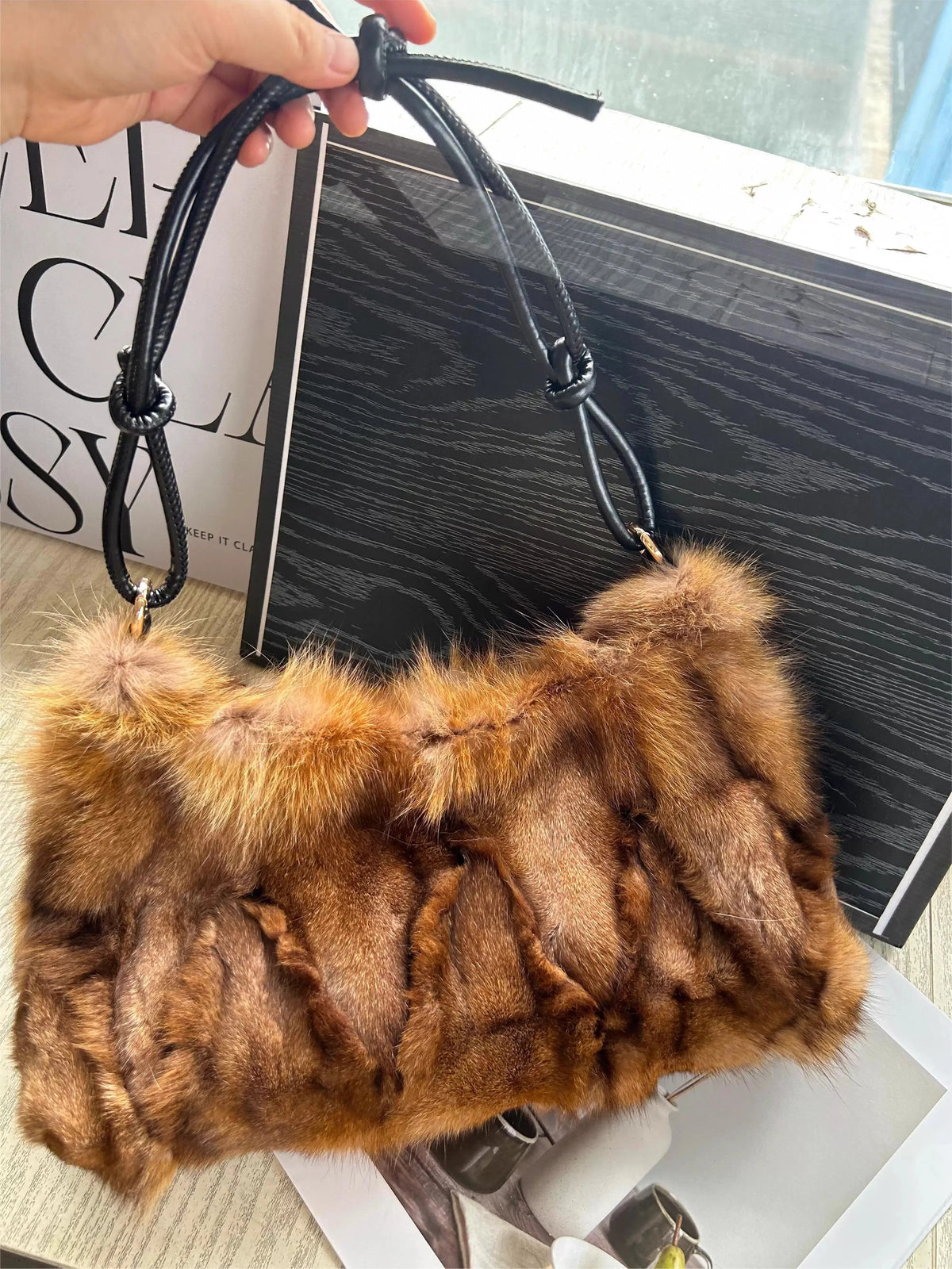 Ivory Puff Statement Bag