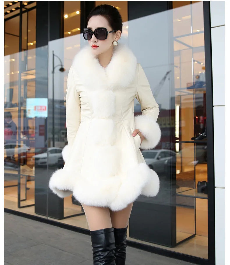 Silver Fox Fur Coat