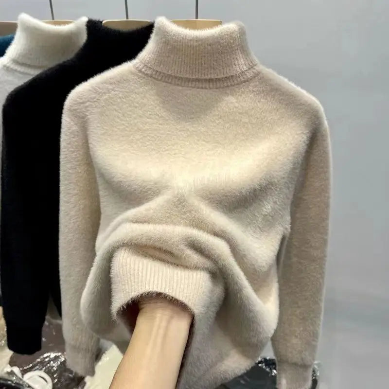 Noir Soft Knit Turtleneck
