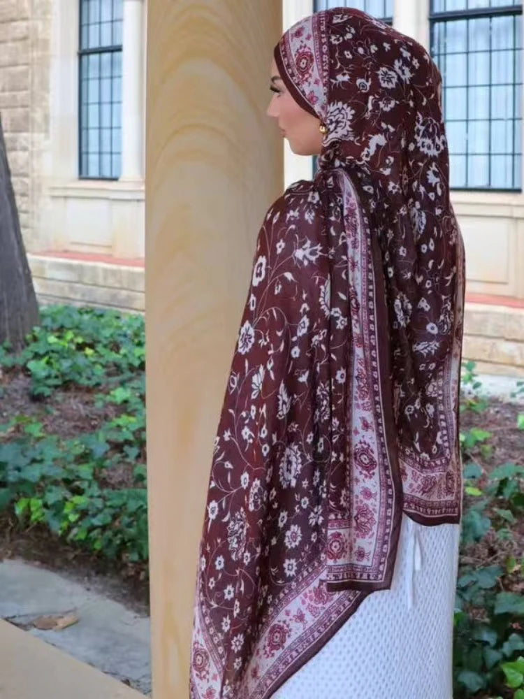 Velvet Fleur Printed Hijab