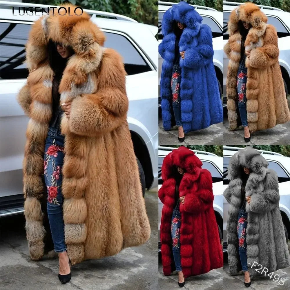 Caramel Glam Fur Coat