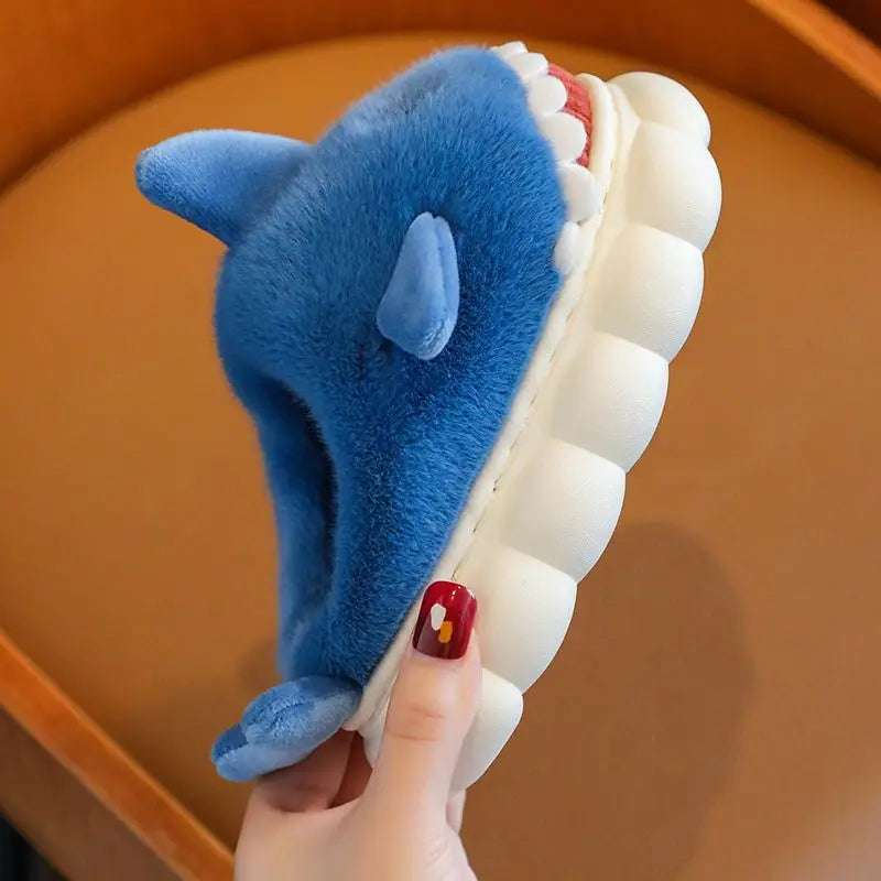 Mint Shark Slippers