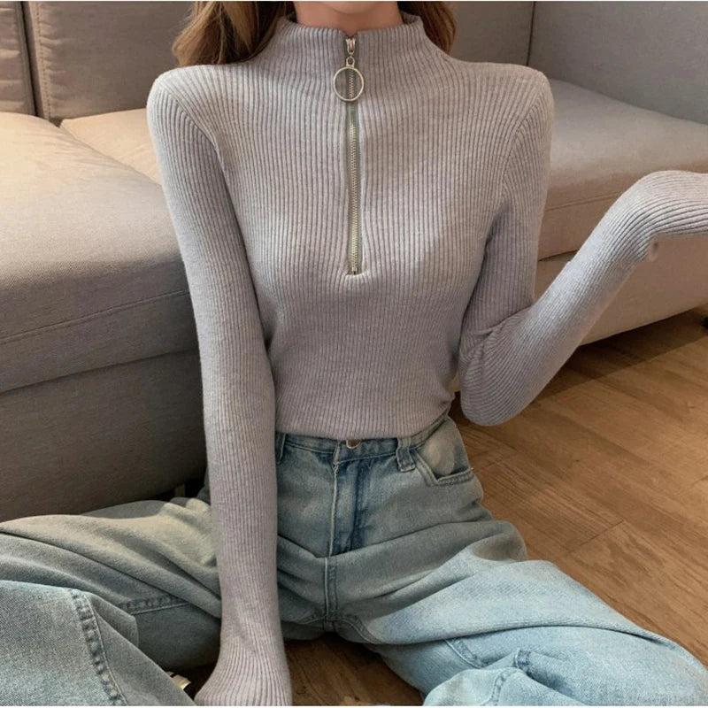 Mila Half-Zip Knit Top