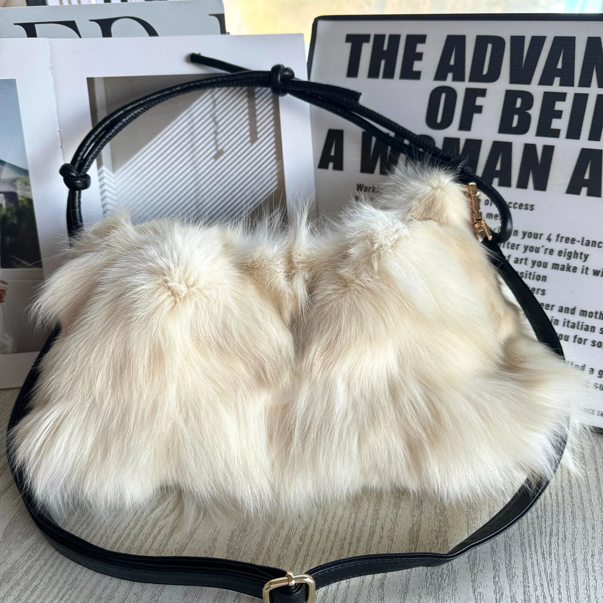 Ivory Puff Statement Bag