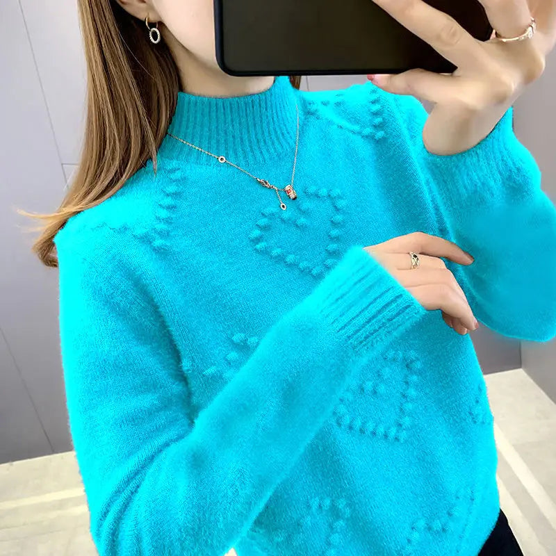 Jade Textured Knit Sweater