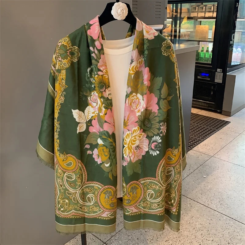 Olive Garden Satin Scarf