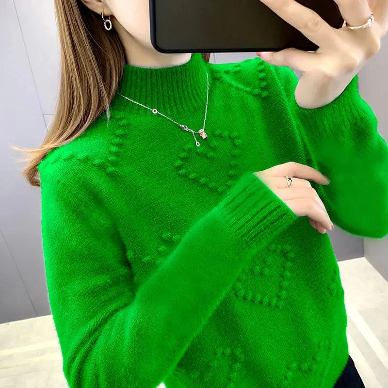 Jade Textured Knit Sweater