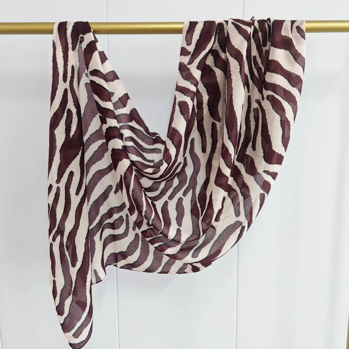 Crimson Petal Printed Scarf