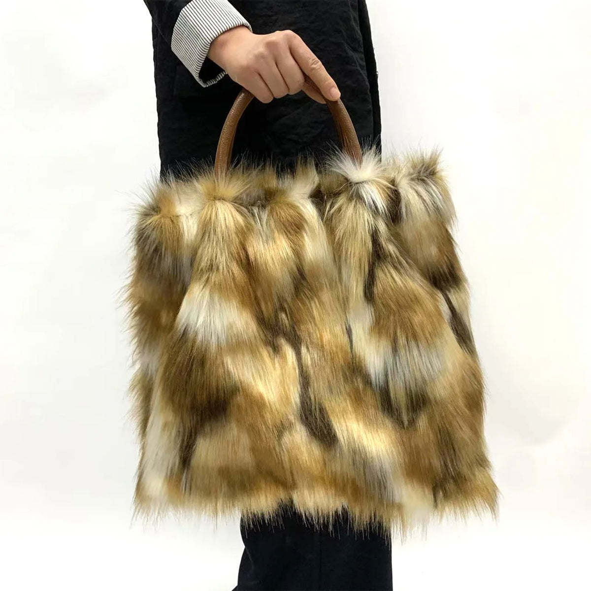 Maple Luxe Fur Tote
