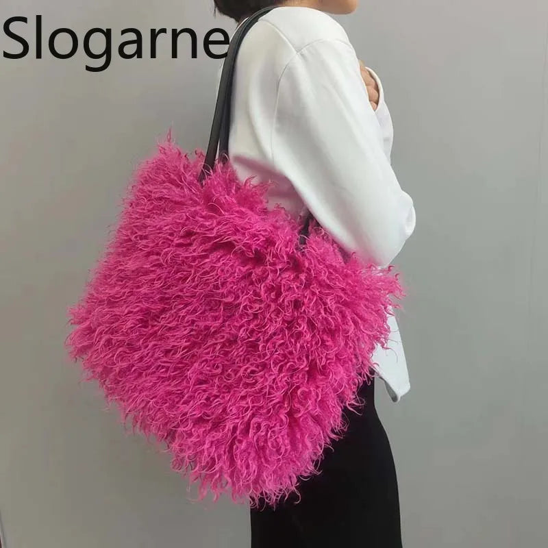 Tangerine Fluff Tote Bag