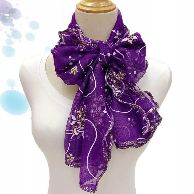 Aqua Lace Elegance Scarf