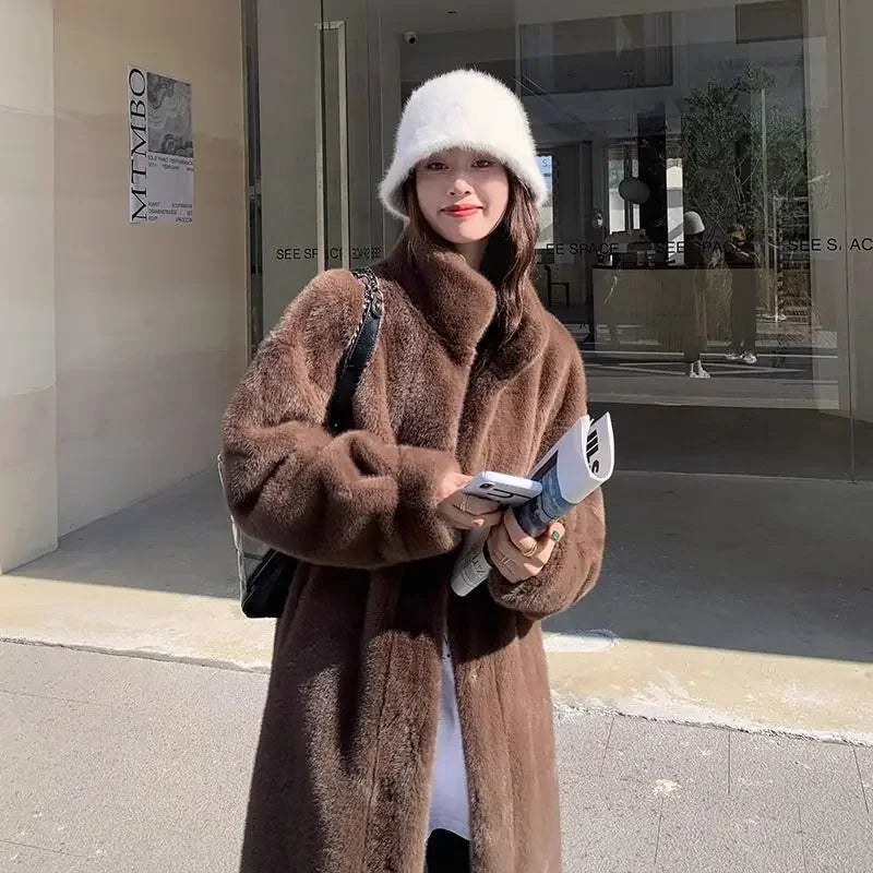 Rosé Plush Coat