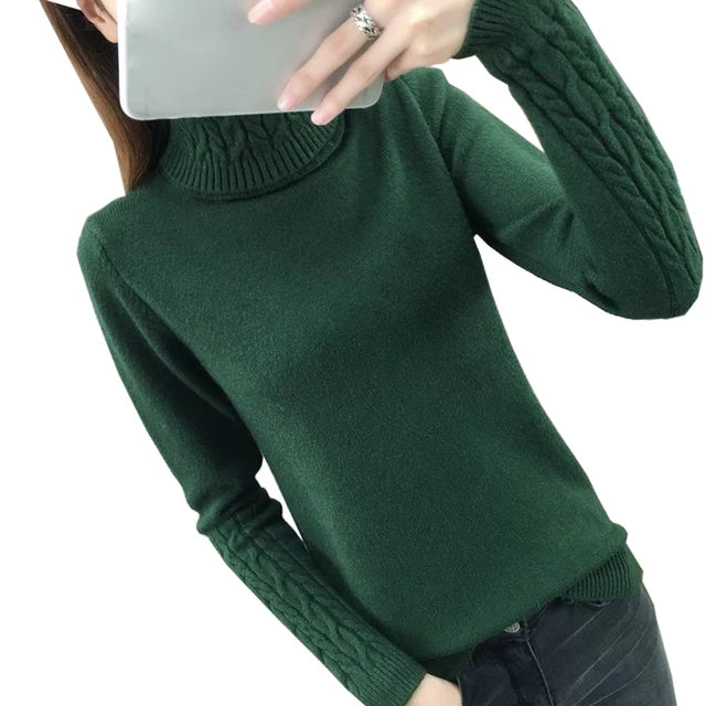 Ivory Cozy Knit Turtleneck