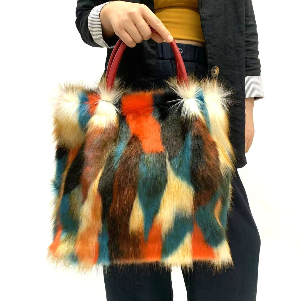 Maple Luxe Fur Tote